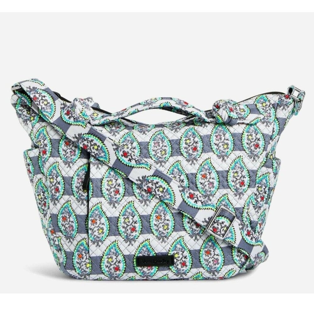 NWT Vera Bradley Hadley On the Go Satchel - paisley stripes